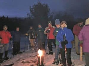 Nordic Harmoni Snowshoe party at Landgrove Inn. 