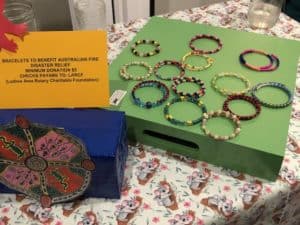 Bracelets made by CTES students added to the fundraising effort