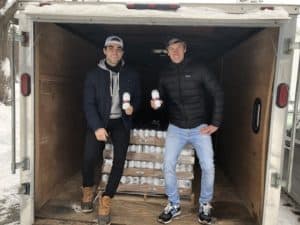 David Mango and Dan Tilly from Mount Holly Beer Co. launch their first commercial brew
