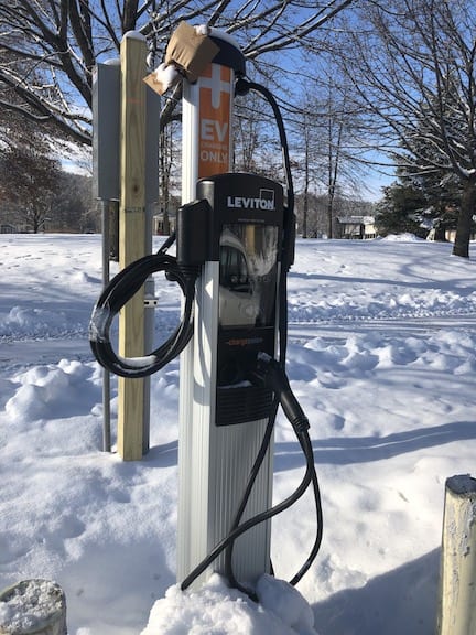 New EV Charging Station located on the Proctorsville green
