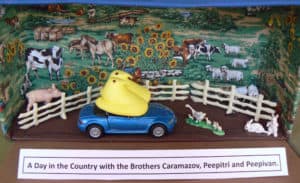 “A Day in the Country with the Brothers Caramazov, Peepitri and Peepivan” by Louise Luring.