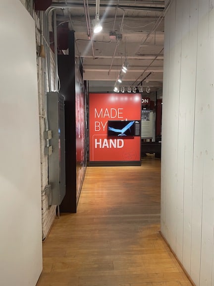 "Made By Hand to Make by Machine" exhibit at the American Precision Museum. 