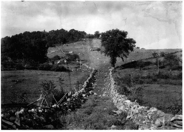 The cow lane up Flamstead. Photo provided by Chester Historical Society