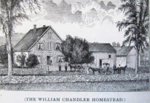 Chandler-Healy place. Engraving from the 1883 Child's Gazetteer. Photo provided