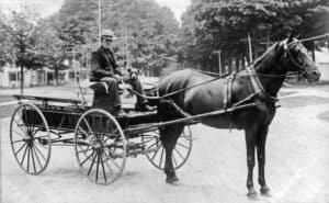 Ed Jenkins delivery wagon. Photo provided by Dave Amidon