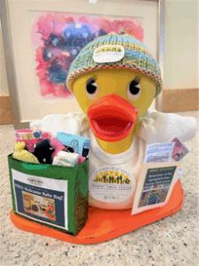 Introducing Puddles, the SAPCC Duck! Photo provided