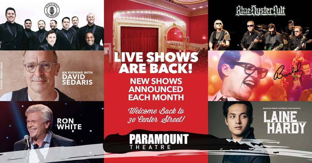 Paramount Theatre announces six shows starting in September