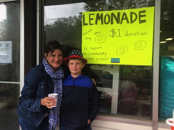Ethan Moore’s lemonade stand
