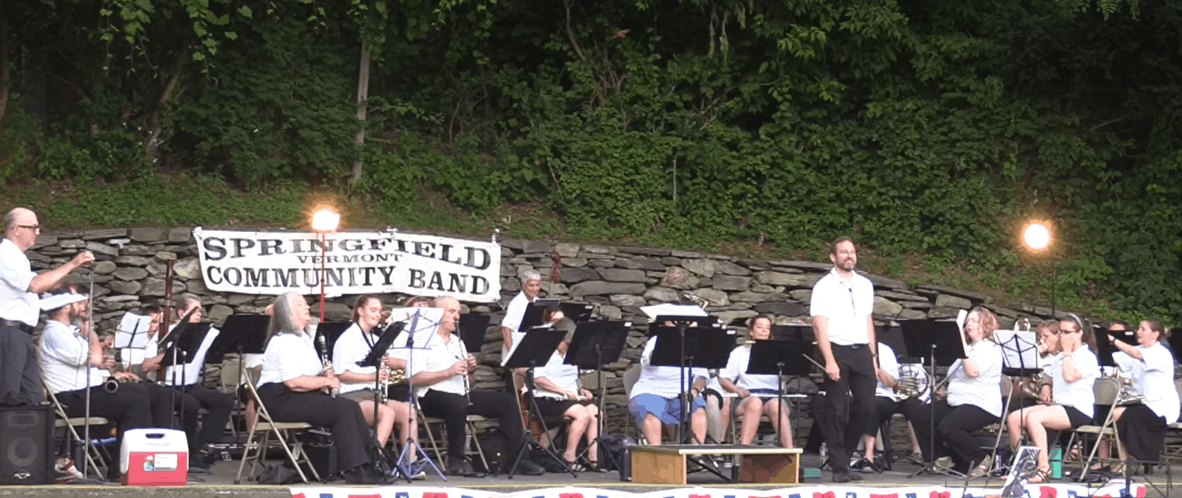 Springfield Community Band performing at Riverside Bandstand for this year’s June 29 concert