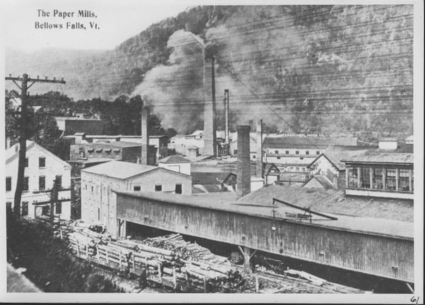 The paper mills of Bellows Falls, Vt. Photo provided