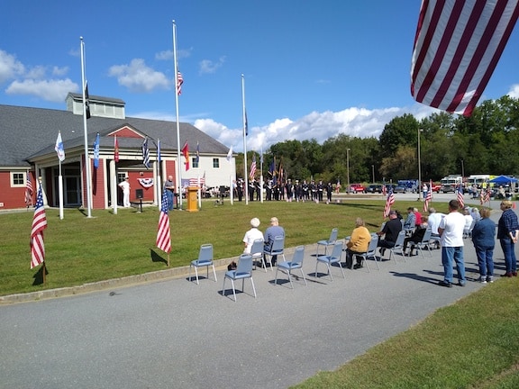 Chester American Legion Post 67 held a memorial service for the 20th anniversary of Sept. 11, 2021. Photo by Amanda Wedegis