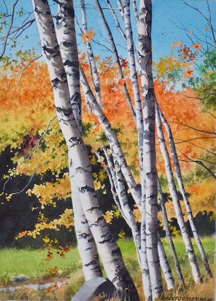 Fall painting by Robert O'Brien. Photo provided
