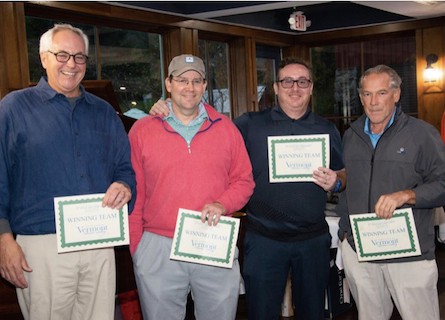 The first place team: Art Randolph, Kevin Theissen, Rich Cahill, and Mark Senegal. Photo provided