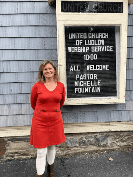 Pastor Michelle Fountain joins United Church of Ludlow. Photo provided