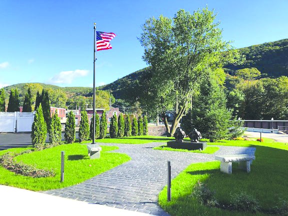 The recently completed Brown Fuller Memorial Park in Bellows Falls. Photo by Joe Milliken CMYK