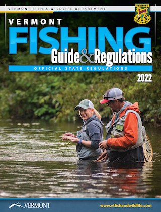 Vermont’s 2022 Fishing Guide & Regulations booklet is available at license agents statewide. Photo provided by Vermont Fish & Wildlife