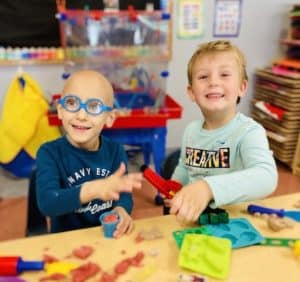 Children enjoy fun activities at PlayWorks, which just earned special recognition for their high quality childcare program. Photo provided