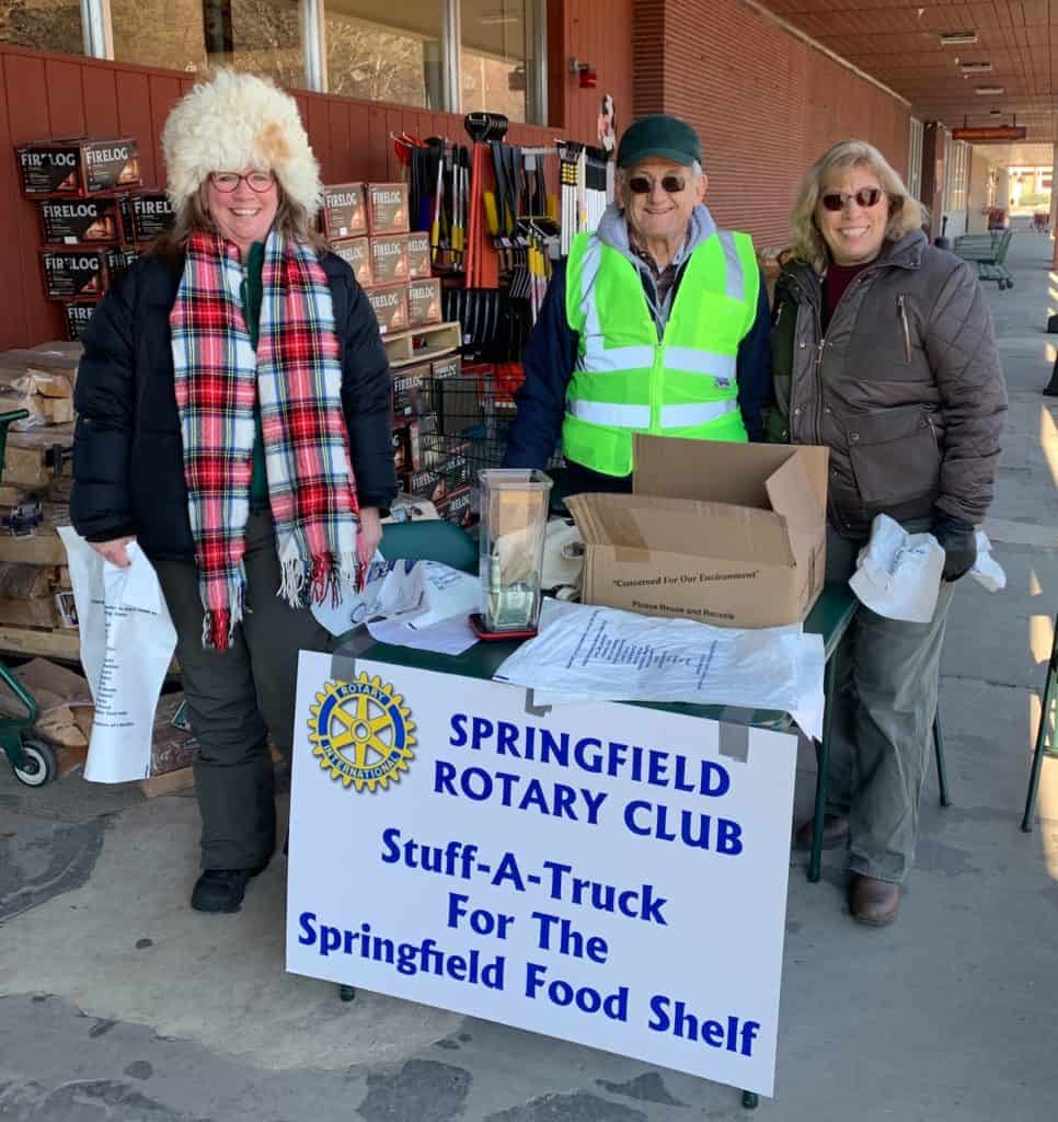 Springfield Rotary Stuff a Truck event brings in 2,200 pounds in food