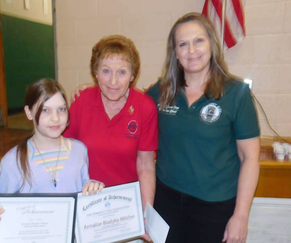 RMS Student wins Elks essay contest The Vermont Journal & The Shopper