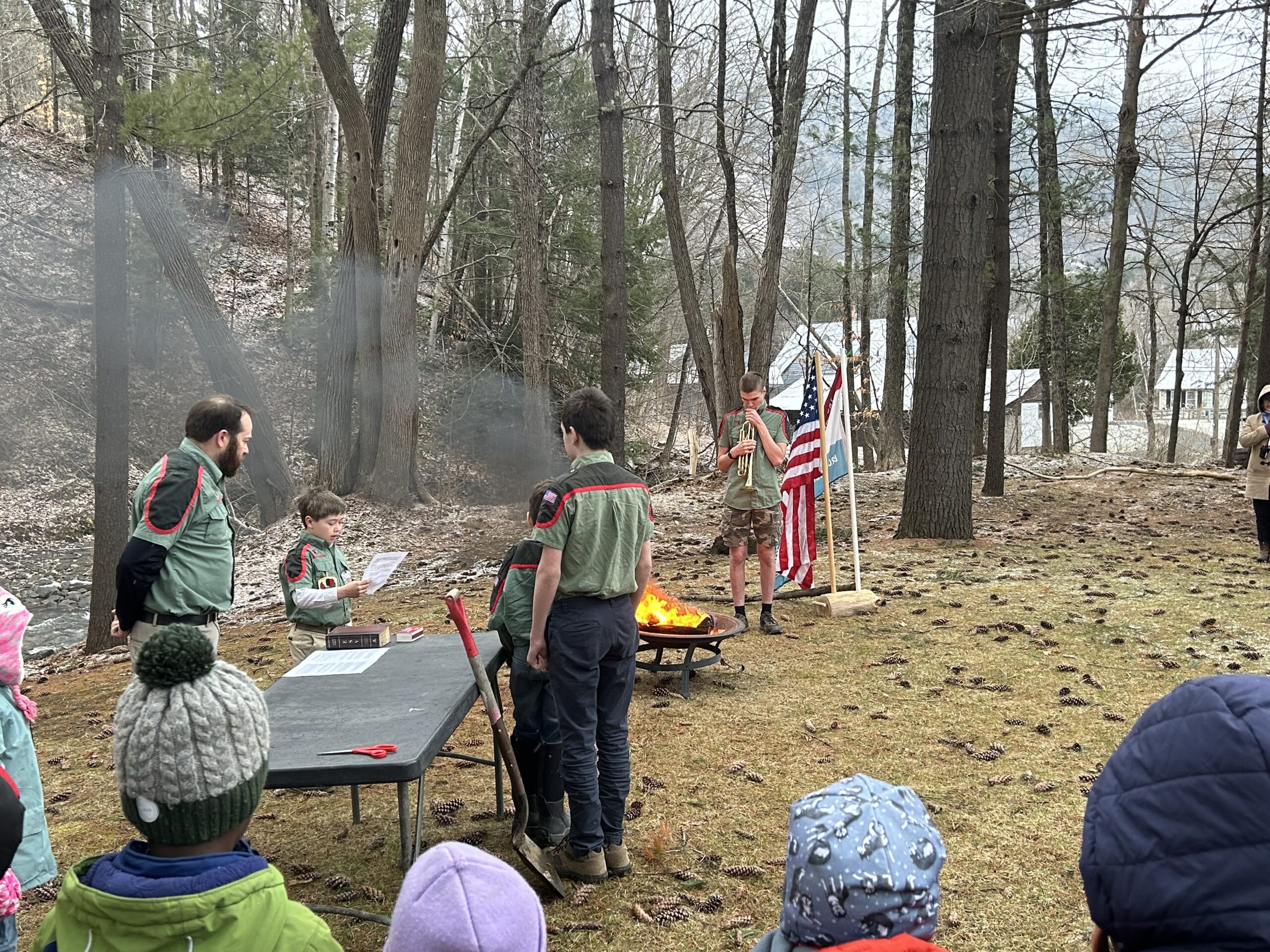 Trail Life USA Troop 0316 holds flag retirement ceremony