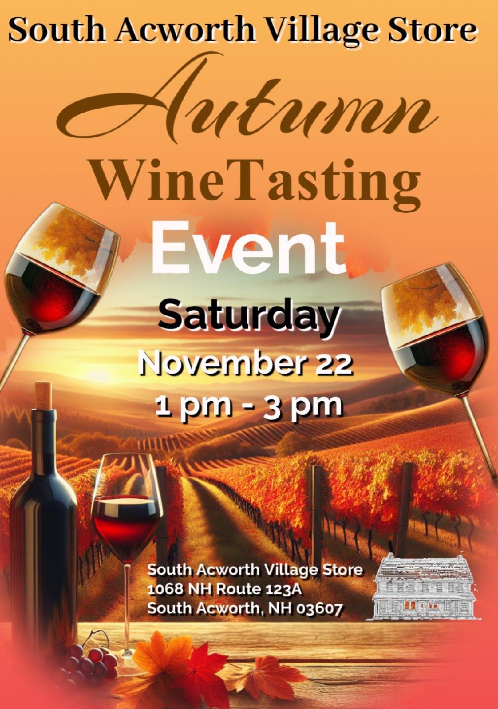Acworth Village Store Autumn Wine Tasting
