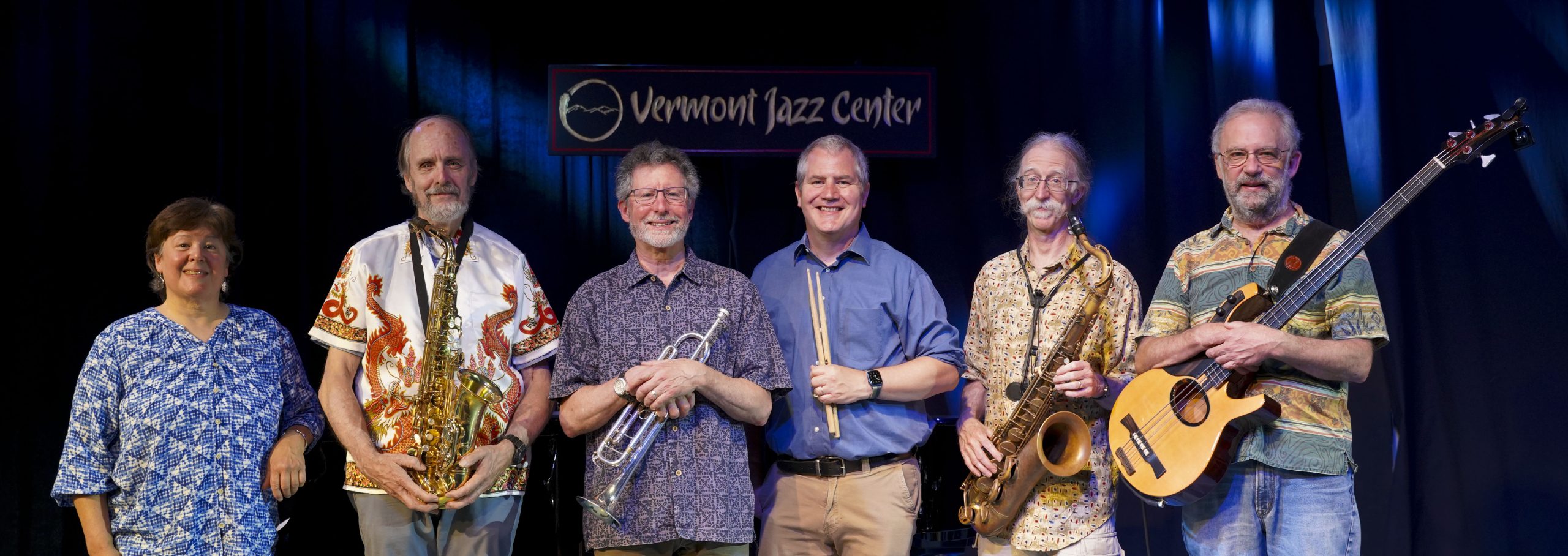 Jazz Center Sextet on the Putney Tavern lawn